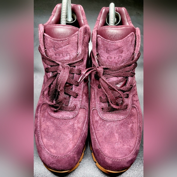 Nike Air Max Goadome Deep Burgundy Suede Boots ACG Sz 13 Men NIB - Picture 4 of 10